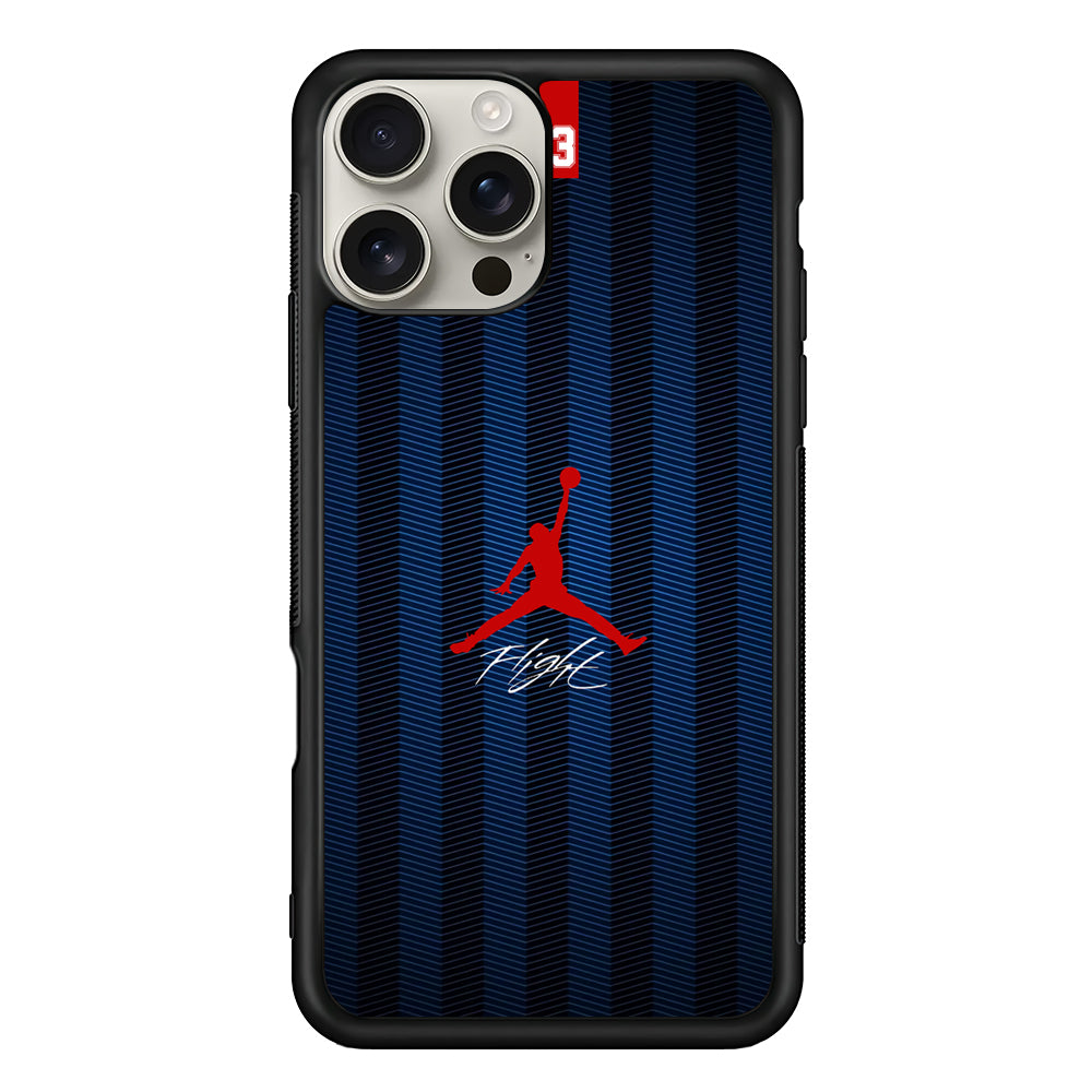 Air Jordan Deep Blue Art Line iPhone 16 Pro Max Case | Durable Everyday Protective Cover