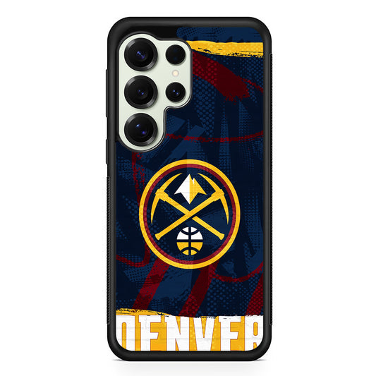 Denver Nuggets Pattern Samsung Galaxy S25 Ultra Case | Durable Rubber Case for Samsung Galaxy S25 Ultra