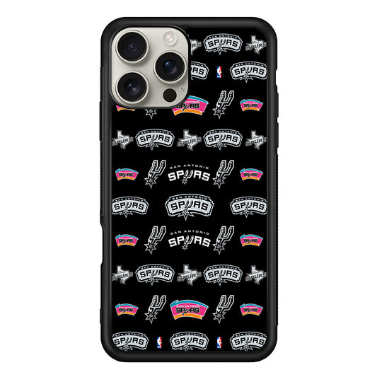 San Antonio Spurs Pattern iPhone 16 Pro Max Case | Stylish Protective Case for iPhone 16 Pro Max