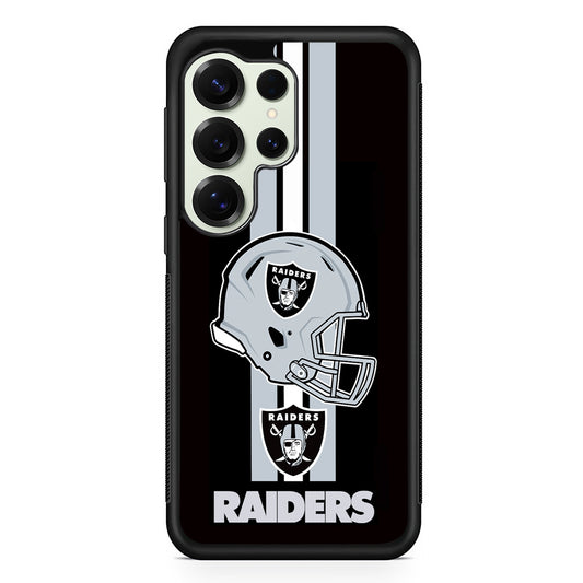Las Vegas Raiders Helmet Samsung Galaxy S25 Ultra Case | Durable Rubber Case for Samsung Galaxy S25 Ultra