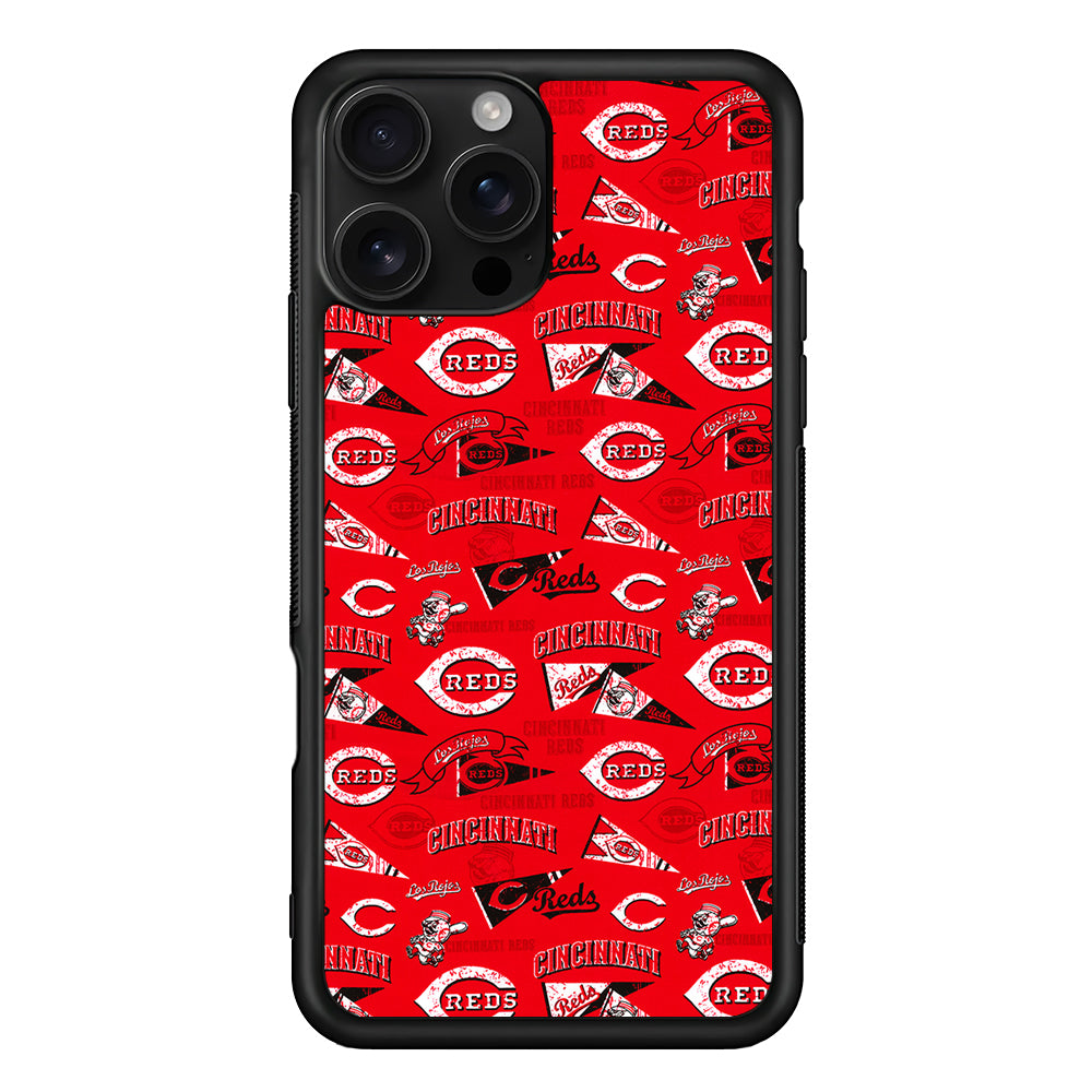 Cincinnati Reds Vintage iPhone 16 Pro Case | Durable Protective Case for iPhone 16 Pro