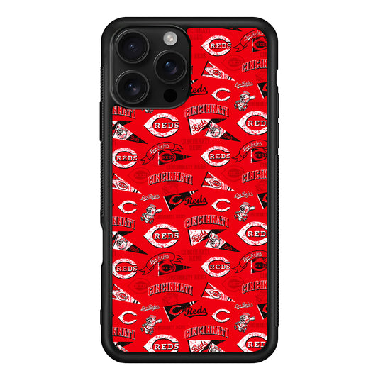 Cincinnati Reds Vintage iPhone 16 Pro Case | Durable Protective Case for iPhone 16 Pro