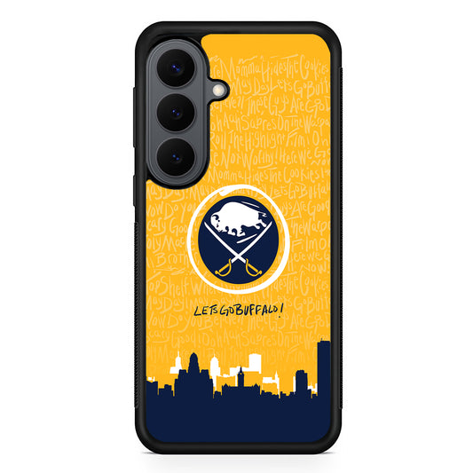 Lets Go Buffalo Sabres Samsung Galaxy S26 Plus Case | Slim Rubber Case for Samsung Galaxy S26 Plus
