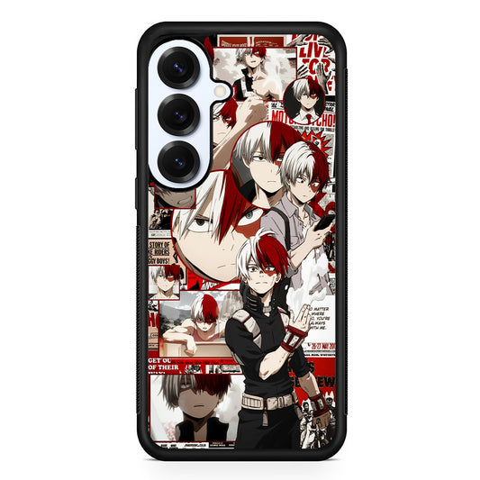 Todoroki My Hero Academia Aesthetic Samsung Galaxy S25 Plus Case | Slim Rubber Cover for Samsung Galaxy S25 Plus