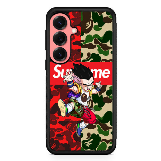 Bape Dragon Ball Supreme Camo Samsung Galaxy S25 Case | Slim Rubber Case for Samsung Galaxy S25