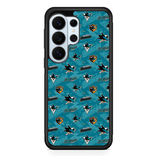 San Jose Sharks Pattern Samsung Galaxy S26 Ultra Case | Protective Phone Cover