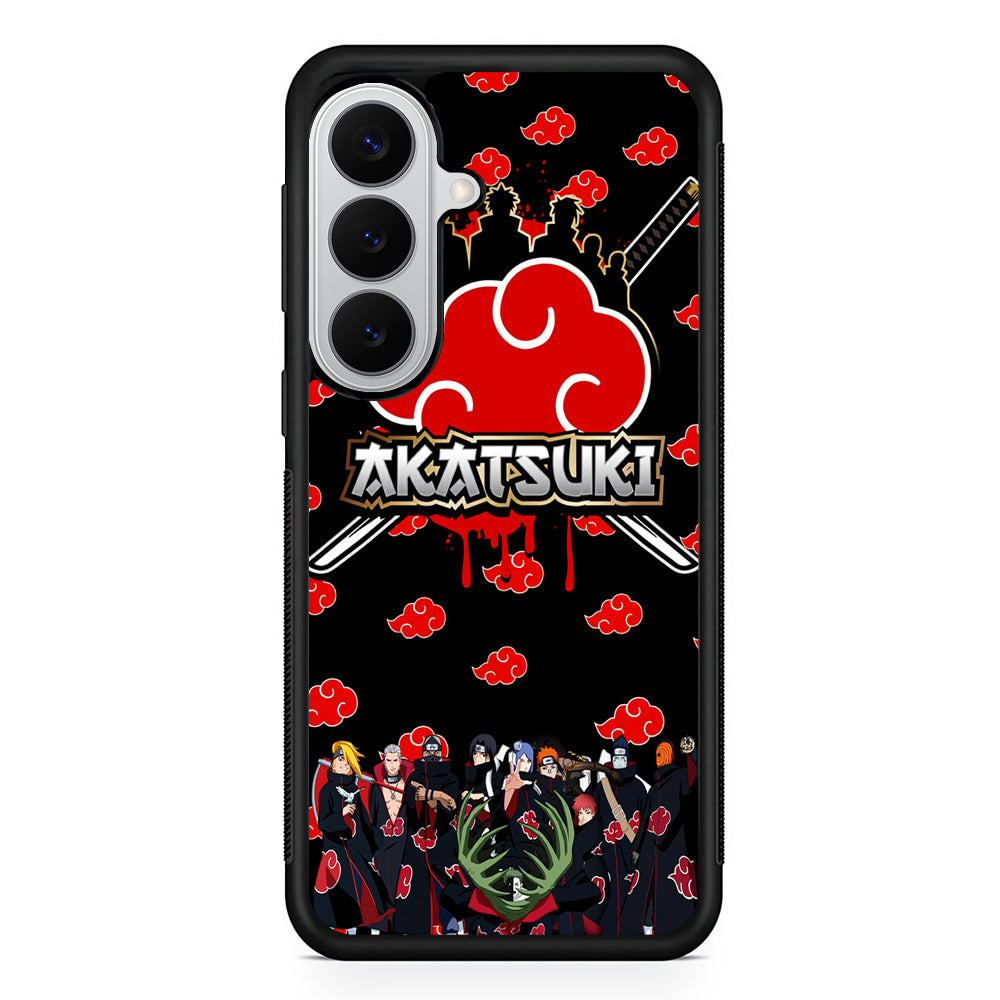 Naruto Akatsuki Squad Samsung Galaxy S26 Case | Protective Rubber Cover