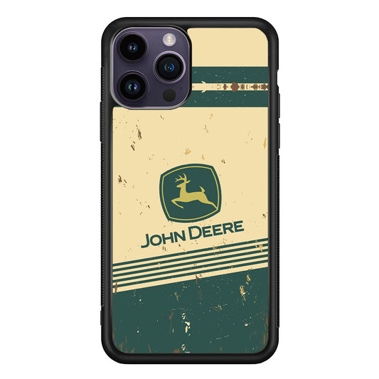 John Deere Retro Plaque iPhone 14 Pro Max Case | Slim Rubber Case for iPhone 14 Pro Max