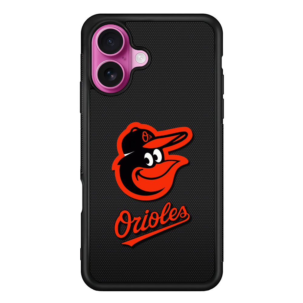 Baltimore Orioles Logo iPhone 17 Case | Slim Protective Rubber Phone Cover