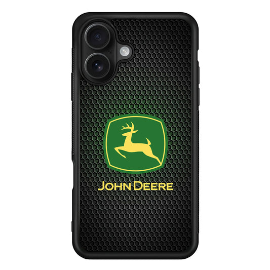 John Deere Fiber Illusion iPhone 16 Case | Slim Rubber Case for iPhone 16