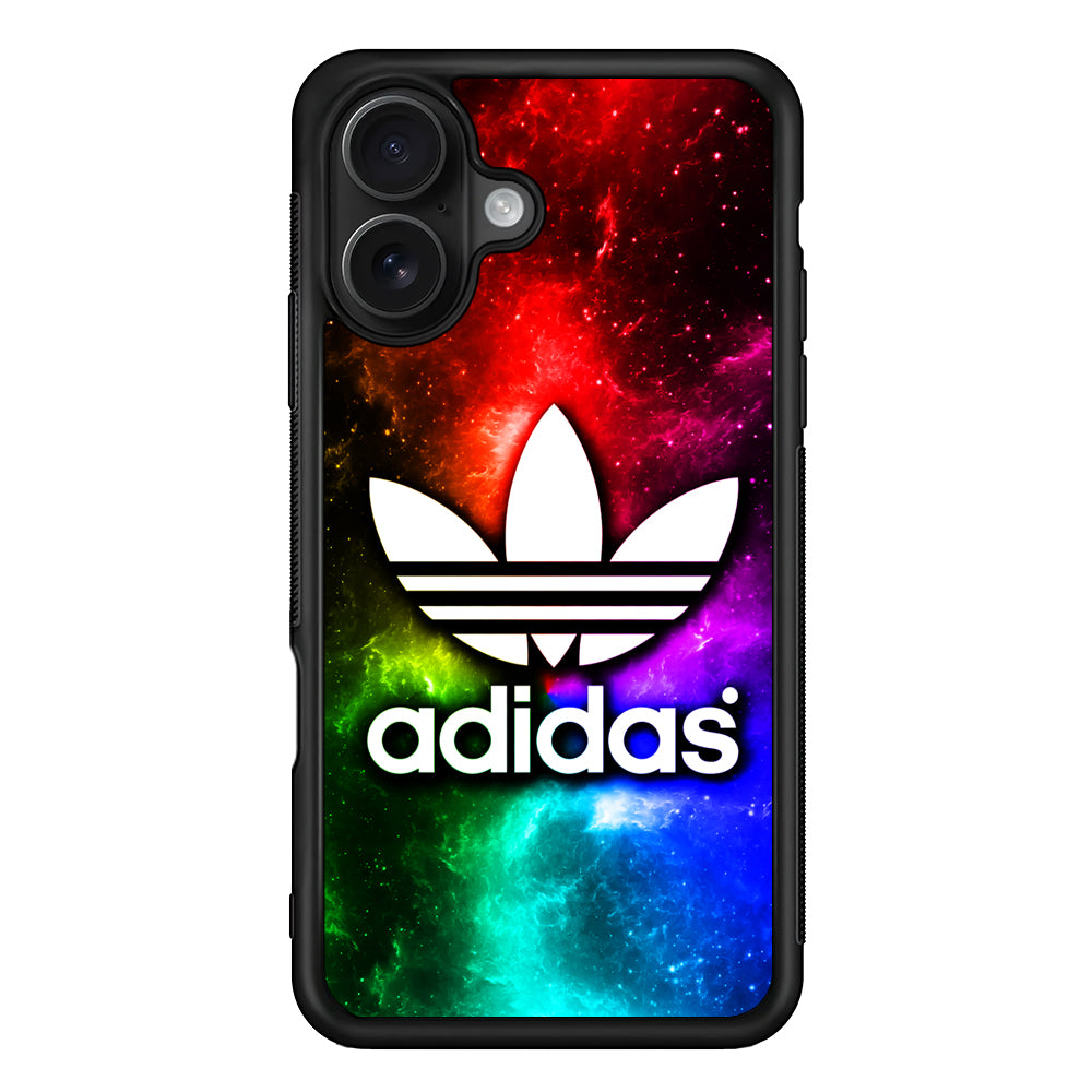 Adidas Logo Colours in Space iPhone 16 Case - Oxvistore