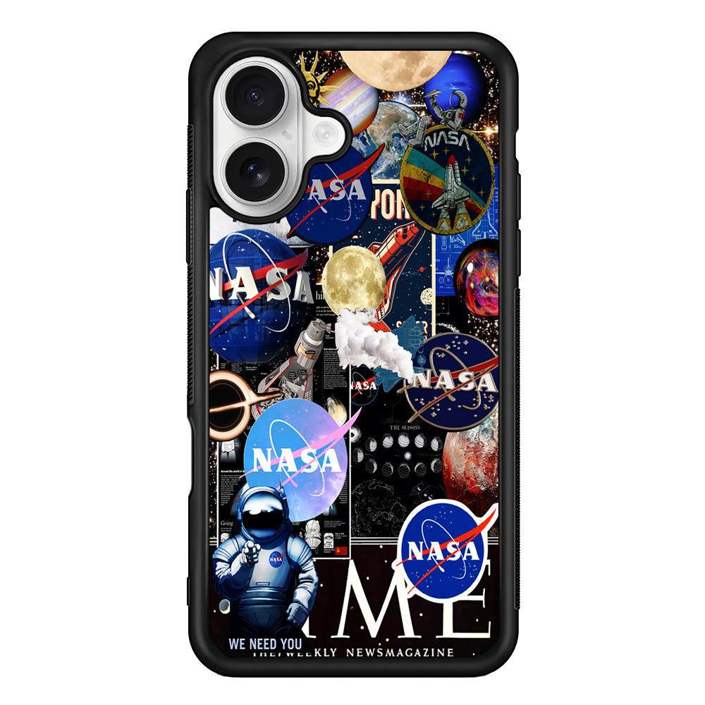 Nasa Galaxy Aesthetic iPhone 16 Plus Case – Slim Fit Protective Phone Case