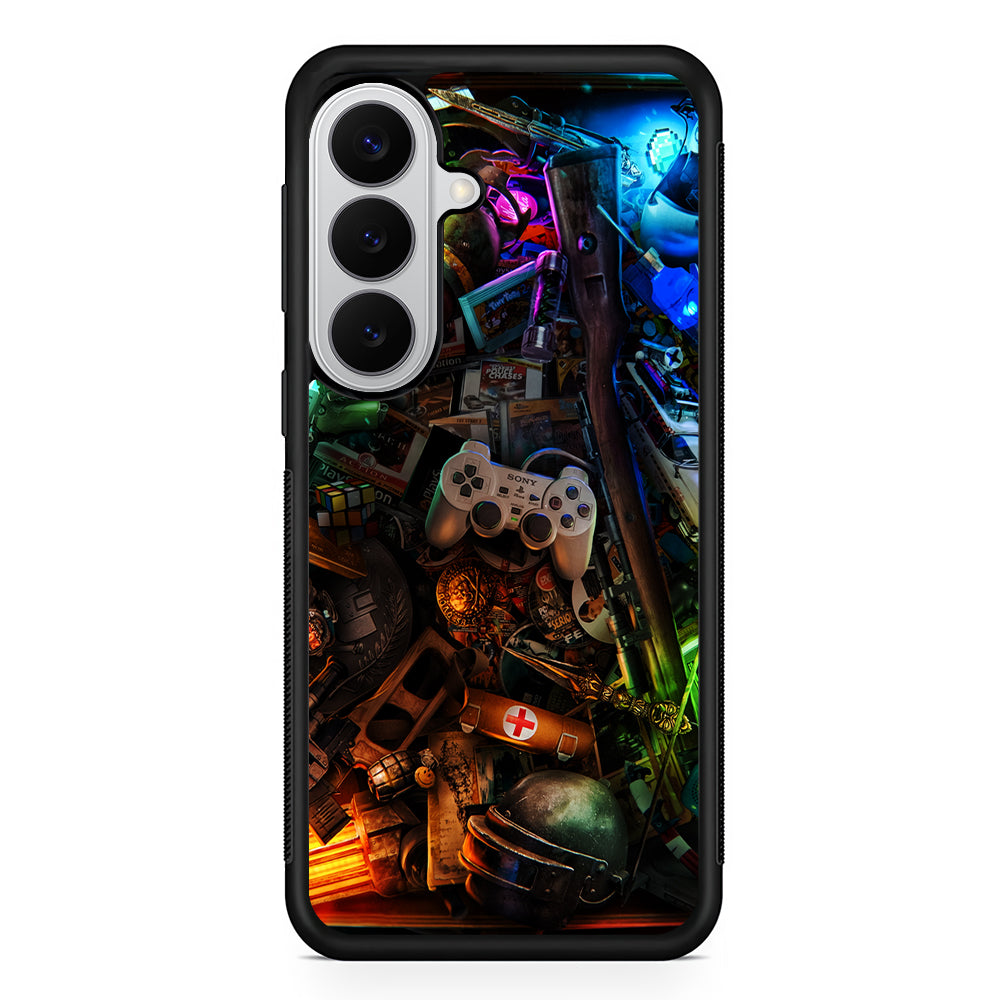 Video Games Retro Art Samsung Galaxy S26 Case | Protective Rubber Cover