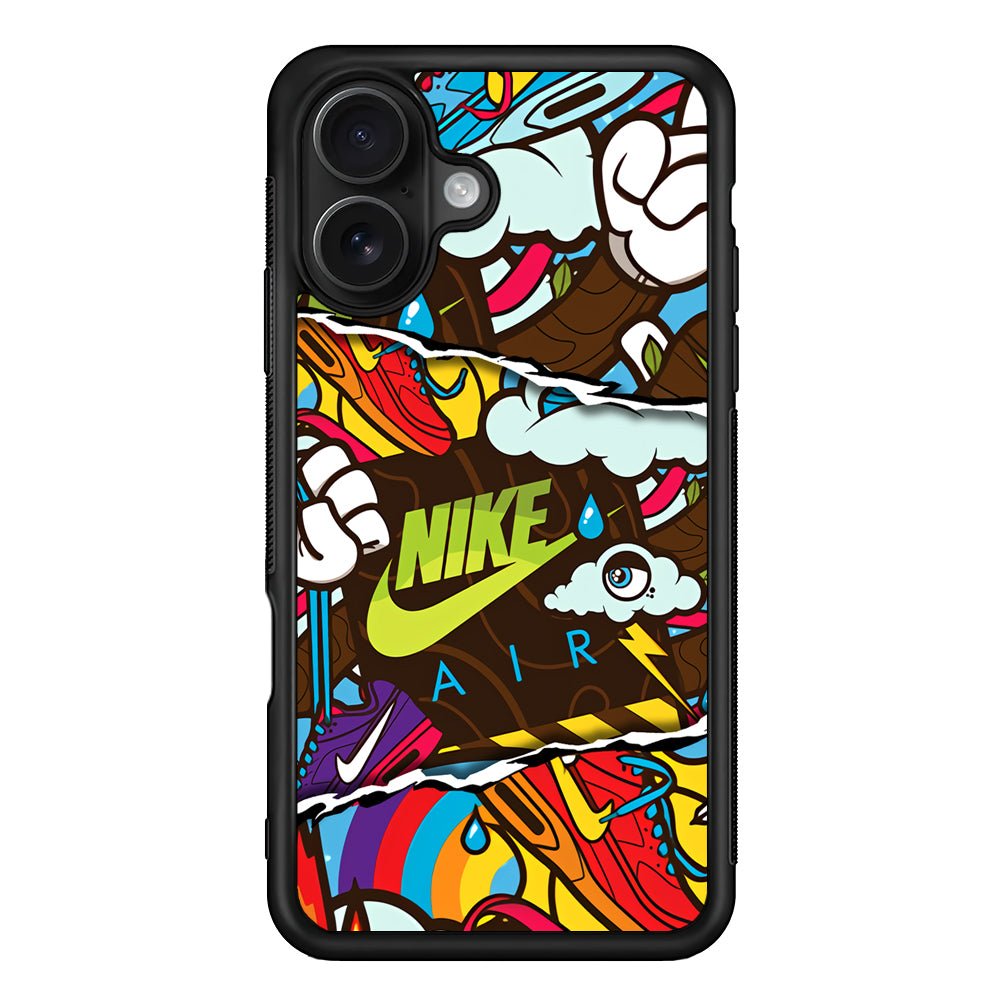 Nike Colorful Imagination iPhone 16 Case - Oxvistore