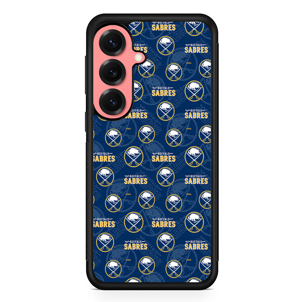 Buffalo Sabres Pattern Samsung Galaxy S25 Case | Protective Case for Samsung Galaxy S25
