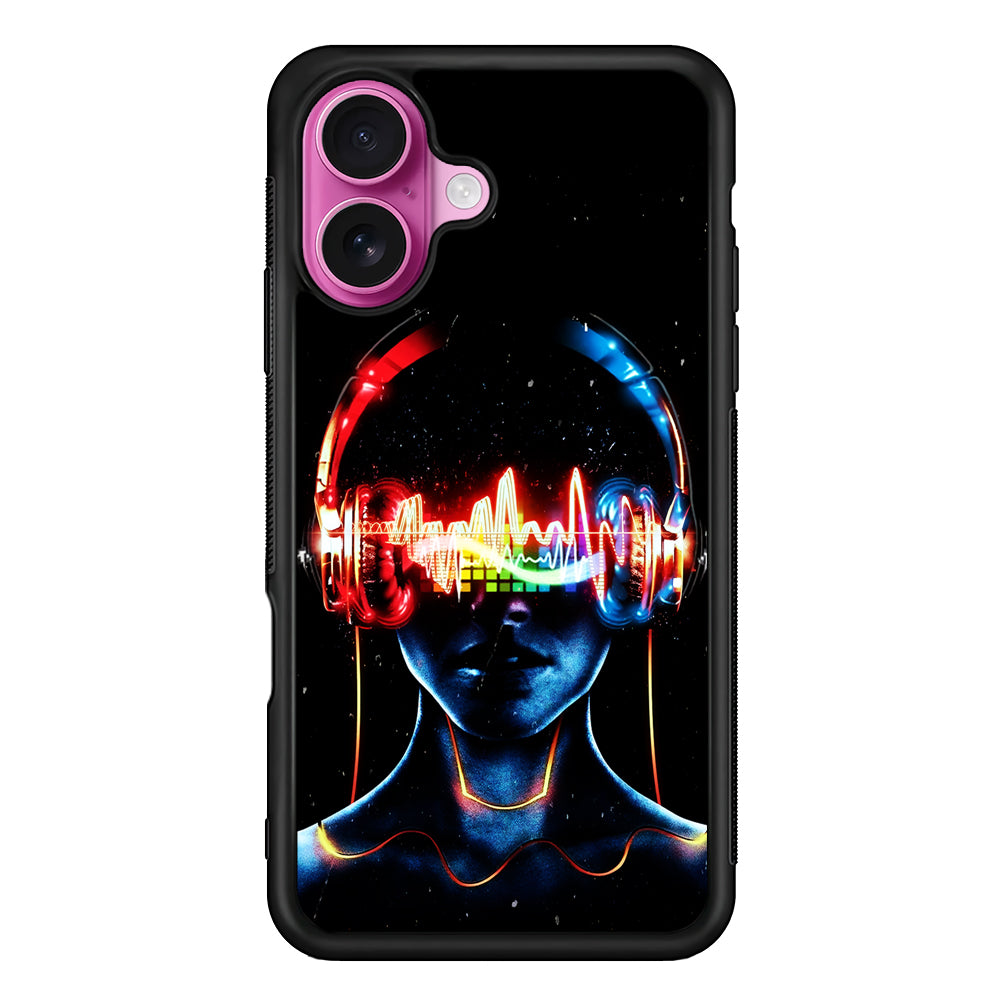 DJ Women Digital Music Art iPhone 17 Case | Slim Protective Rubber Phone Cover