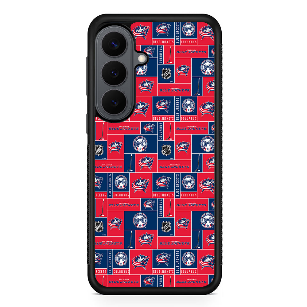 Columbus Blue Jackets Pattern Samsung Galaxy S26 Plus Case | Slim Rubber Case for Samsung Galaxy S26 Plus
