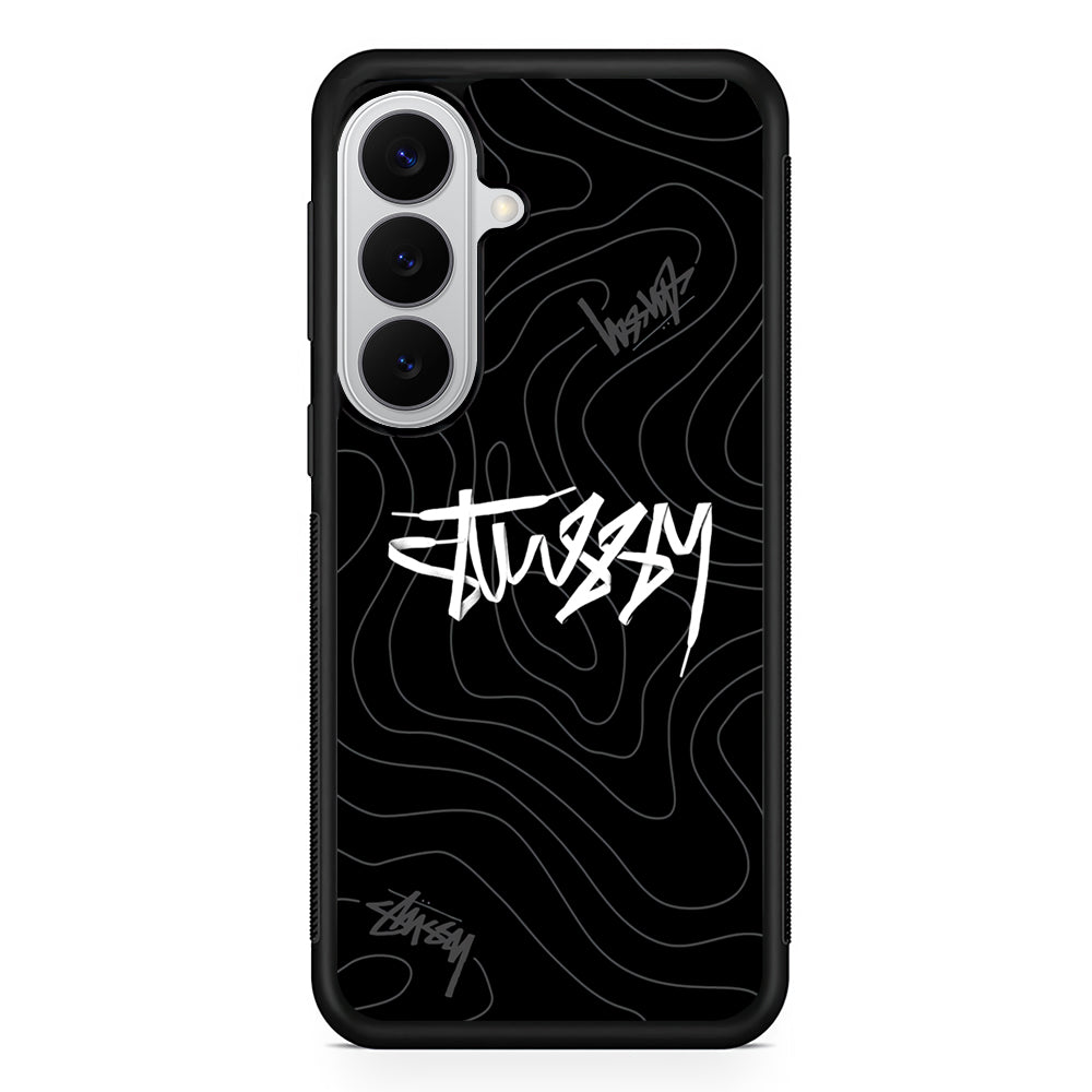 Stussy Black Vibes Samsung Galaxy S26 Case | Slim Rubber Case for Samsung Galaxy S26