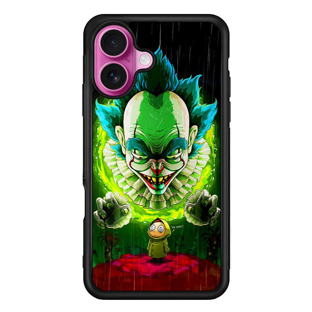 IT X Rick And Morty iPhone 17 Case | Slim Protective Rubber Phone Cover