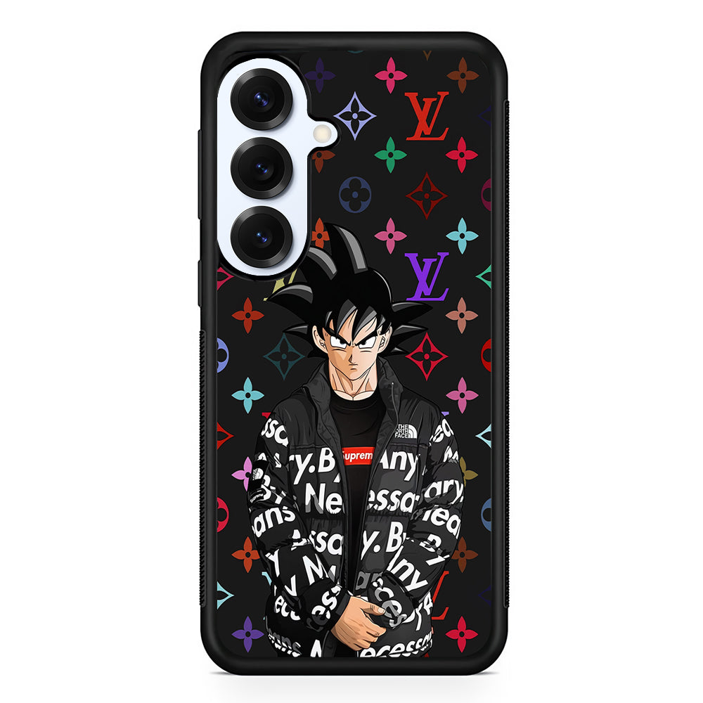 Louis Vuitton Goku Hypebeast Samsung Galaxy S25 Plus Case | Slim Rubber Case for Samsung Galaxy S25 Plus