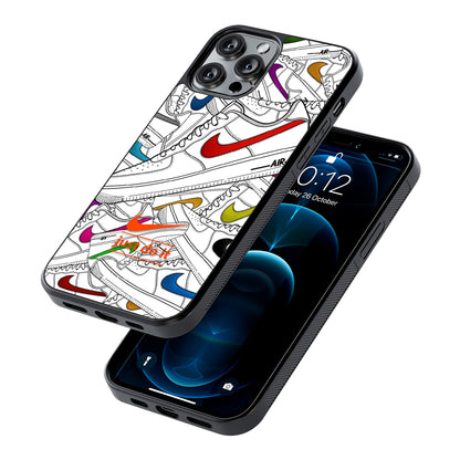 Nike Air White Shoes Pile 2D Rubber Phone Case | Slim Protective Phone Case