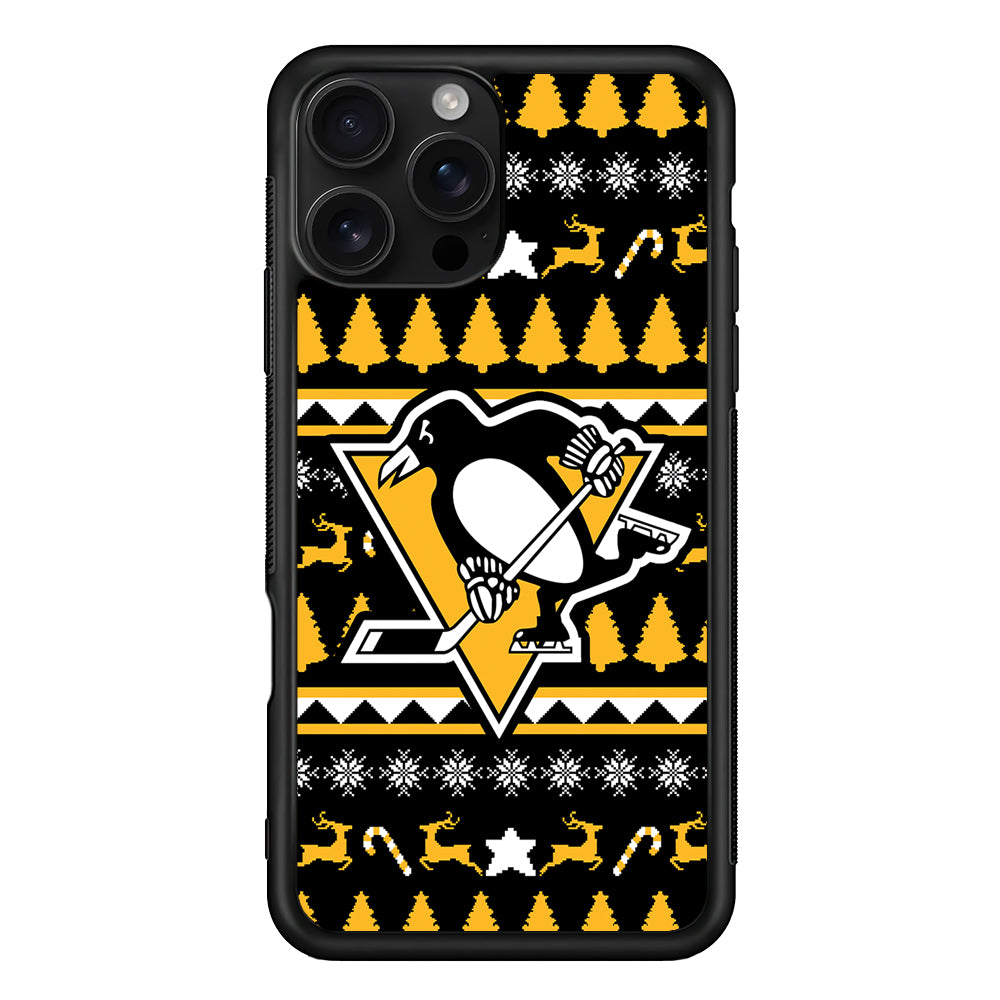 Pittsburgh Penguins Logo iPhone 16 Pro Case | Durable Protective Case for iPhone 16 Pro