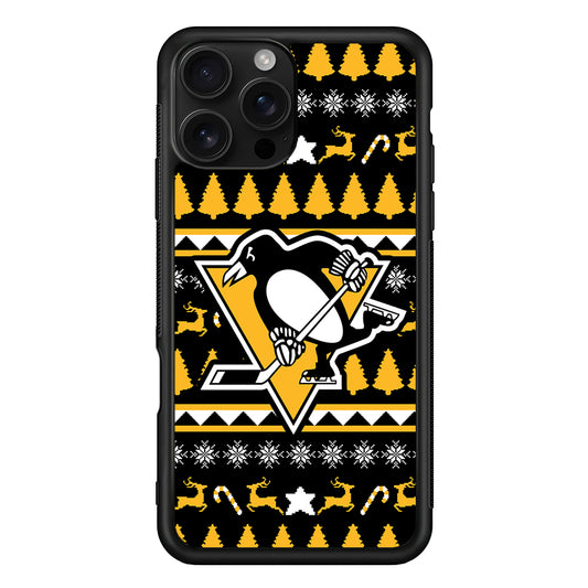 Pittsburgh Penguins Logo iPhone 16 Pro Case | Durable Protective Case for iPhone 16 Pro