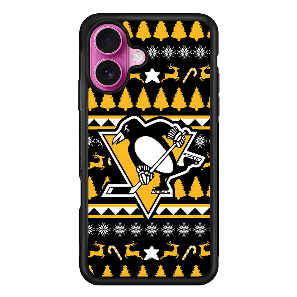Pittsburgh Penguins Logo iPhone 17 Case | Slim Protective Rubber Phone Cover