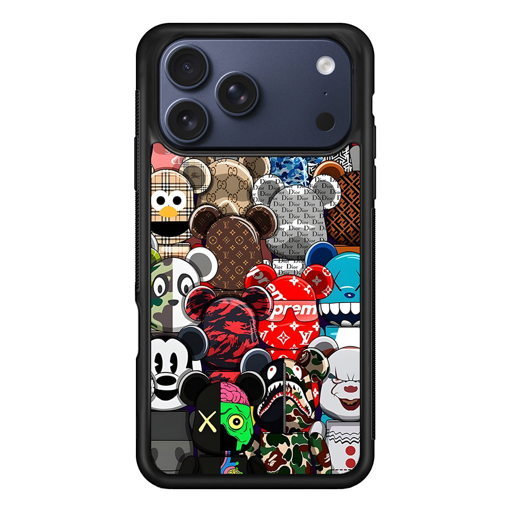 Bearbrick Iconic Brand Design iPhone 17 Pro Max Case | Slim Rubber Case for iPhone 17 Pro Max