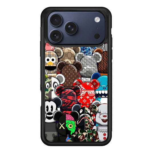 Bearbrick Iconic Brand Design iPhone 17 Pro Max Case | Slim Rubber Case for iPhone 17 Pro Max