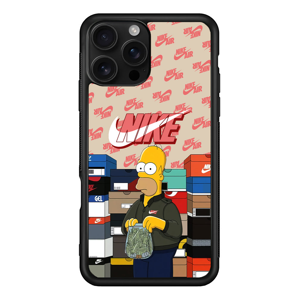 Nike Homer Spend Money iPhone 16 Pro Case - Stylish Protective Cover for iPhone 16 Pro