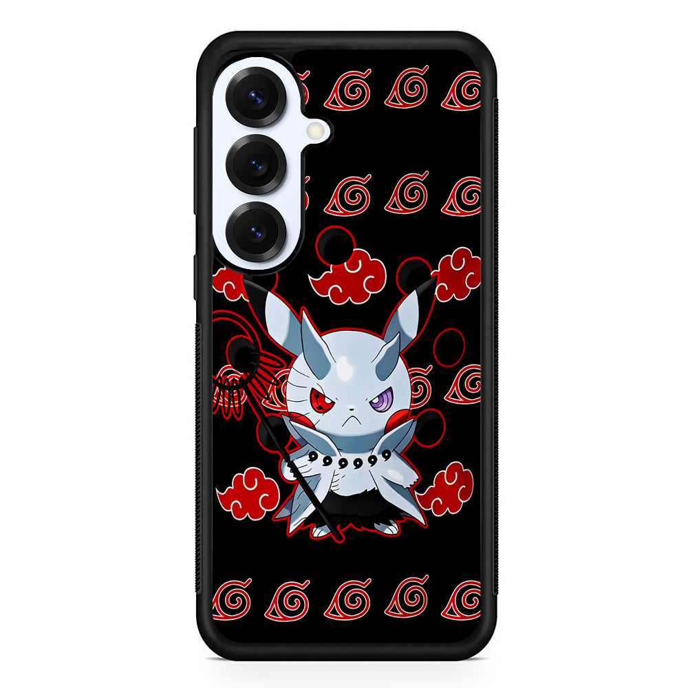 Akatsuki Pikachu Pokemon Samsung Galaxy S25 Plus Case | Slim Rubber Cover for Samsung Galaxy S25 Plus