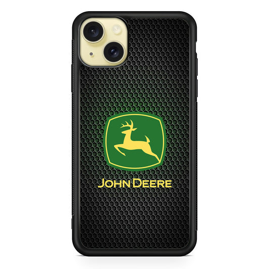 John Deere Fiber Illusion iPhone 15 Plus Case | Slim Rubber Case for iPhone 15 Plus