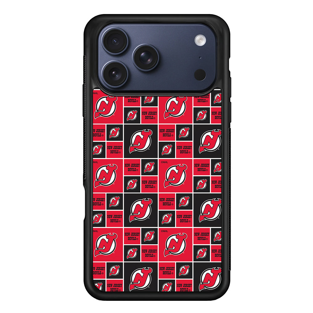 New Jersey Devils Pattern iPhone 17 Pro Max Case | Slim Protective Cover for iPhone 17 Pro Max