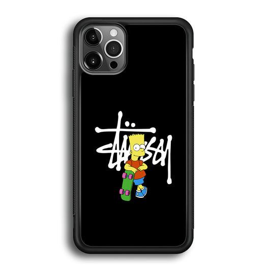 Stussy Simpson Skate iPhone 12 Pro Max Case | Slim Rubber Case for iPhone 12 Pro Max