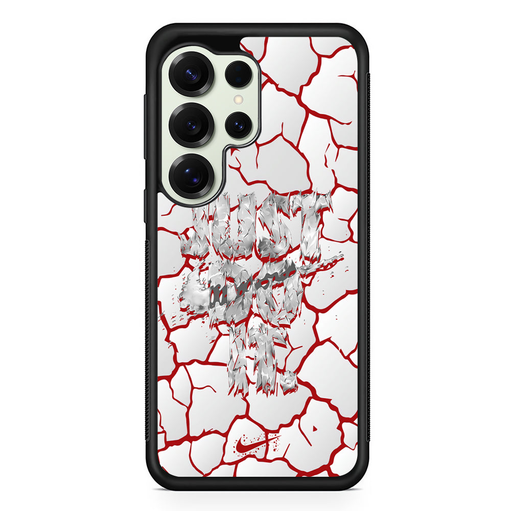 Nike On The Red Crack Samsung Galaxy S25 Ultra Case | Durable Rubber Case for Samsung Galaxy S25 Ultra