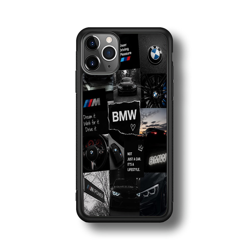 BMW M4 Cinematic Collage iPhone 11 Pro Max Case | Slim Rubber Case for iPhone 11 Pro Max