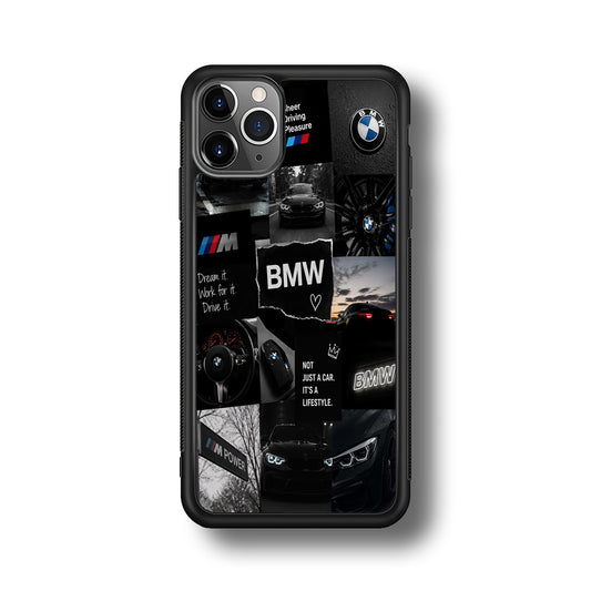 BMW M4 Cinematic Collage iPhone 11 Pro Max Case | Slim Rubber Case for iPhone 11 Pro Max
