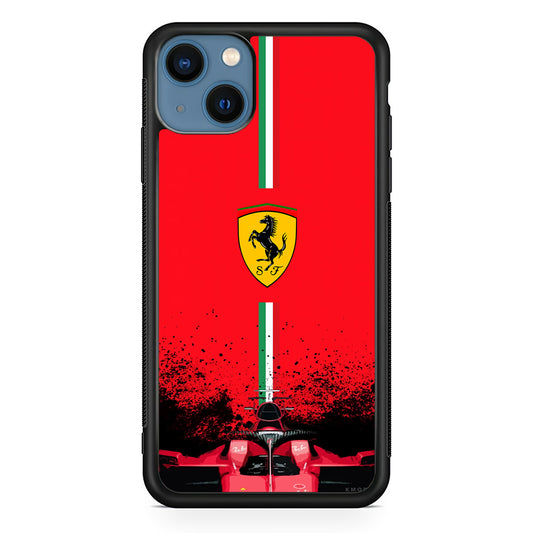 Ferrari Luxury Car Logo iPhone 14 Case | Slim Rubber Case for iPhone 14