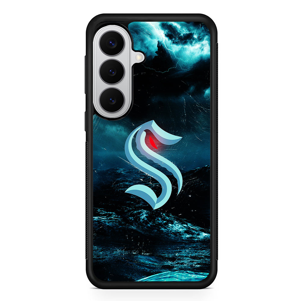 Seattle Kraken Storm Samsung Galaxy S26 Case | Protective Rubber Cover