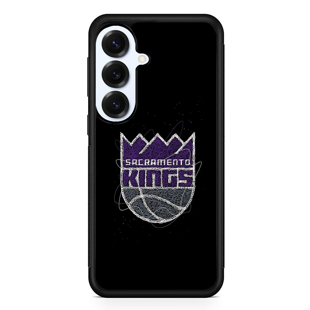 Sacramento Kings Abstract Samsung Galaxy S25 Plus Case | Slim Rubber Cover for Samsung Galaxy S25 Plus
