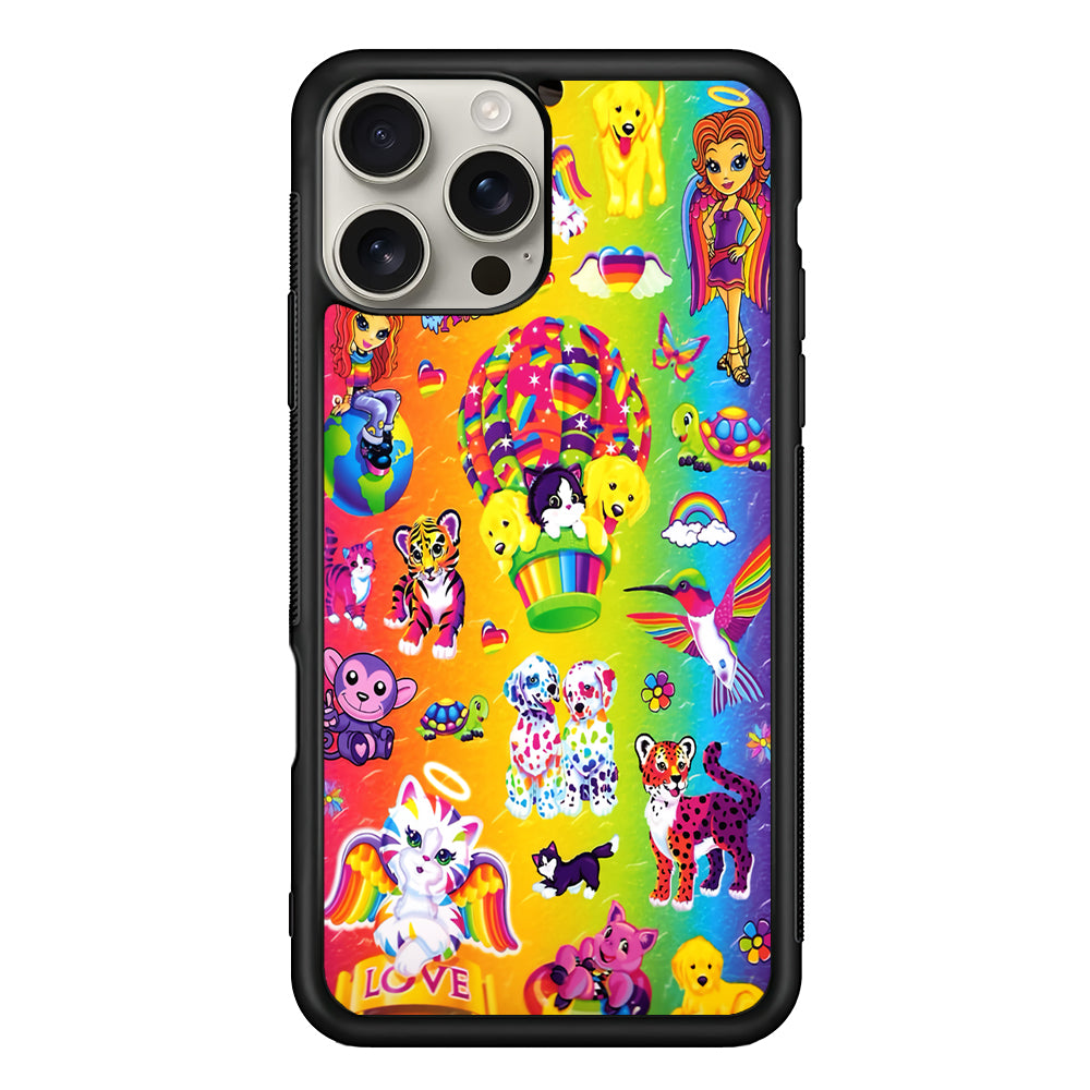Cute Animal Cartoon Rainbow Pattern iPhone 16 Pro Max Case | Stylish Protective Case for iPhone 16 Pro Max