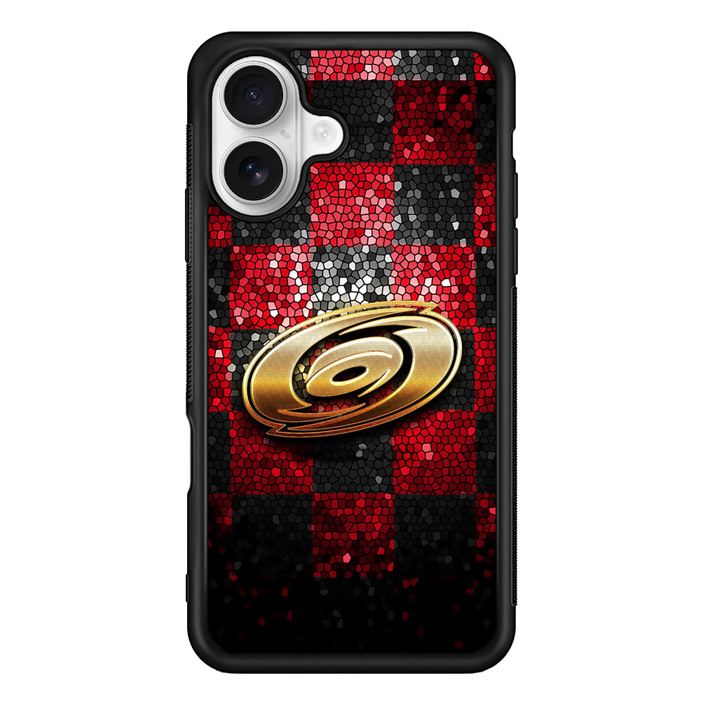 Carolina Hurricanes Glitter iPhone 16 Plus Case | Durable Protective Rubber Cover