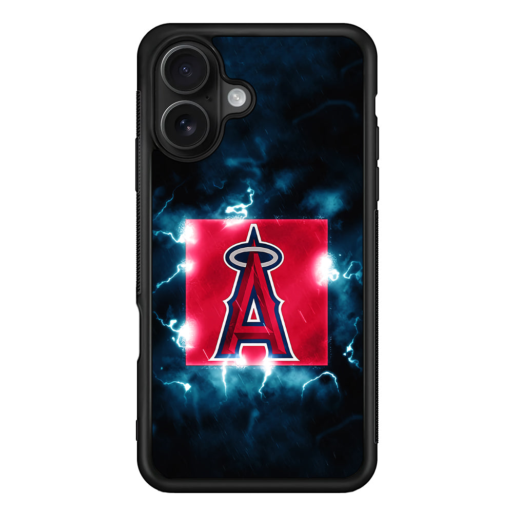 Los Angeles Angels Abstract iPhone 16 Case - Oxvistore