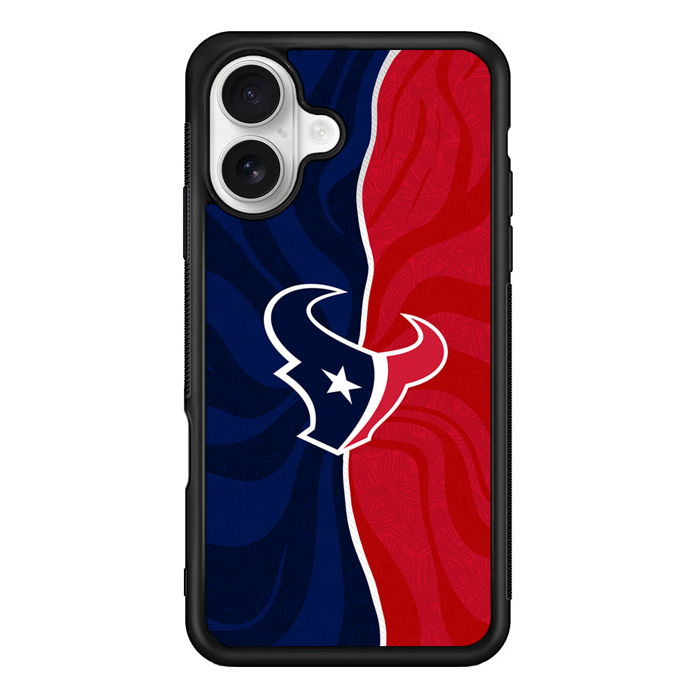 Houston Texans Logo iPhone 16 Plus Case | Durable Protective Rubber Cover