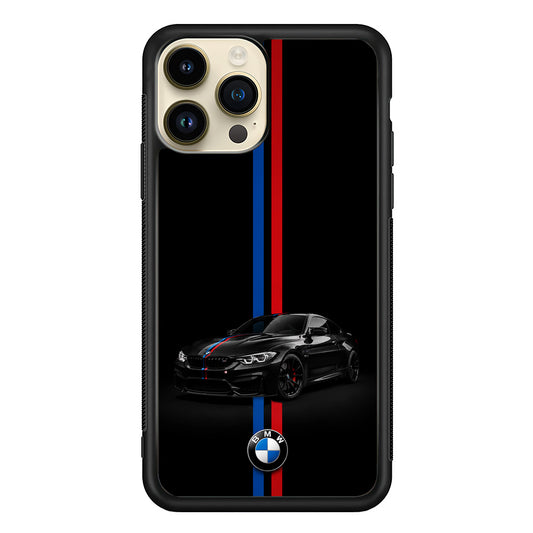 BMW M4 Coupe Racing Stripe iPhone 14 Pro Case | Slim Rubber Case for iPhone 14 Pro