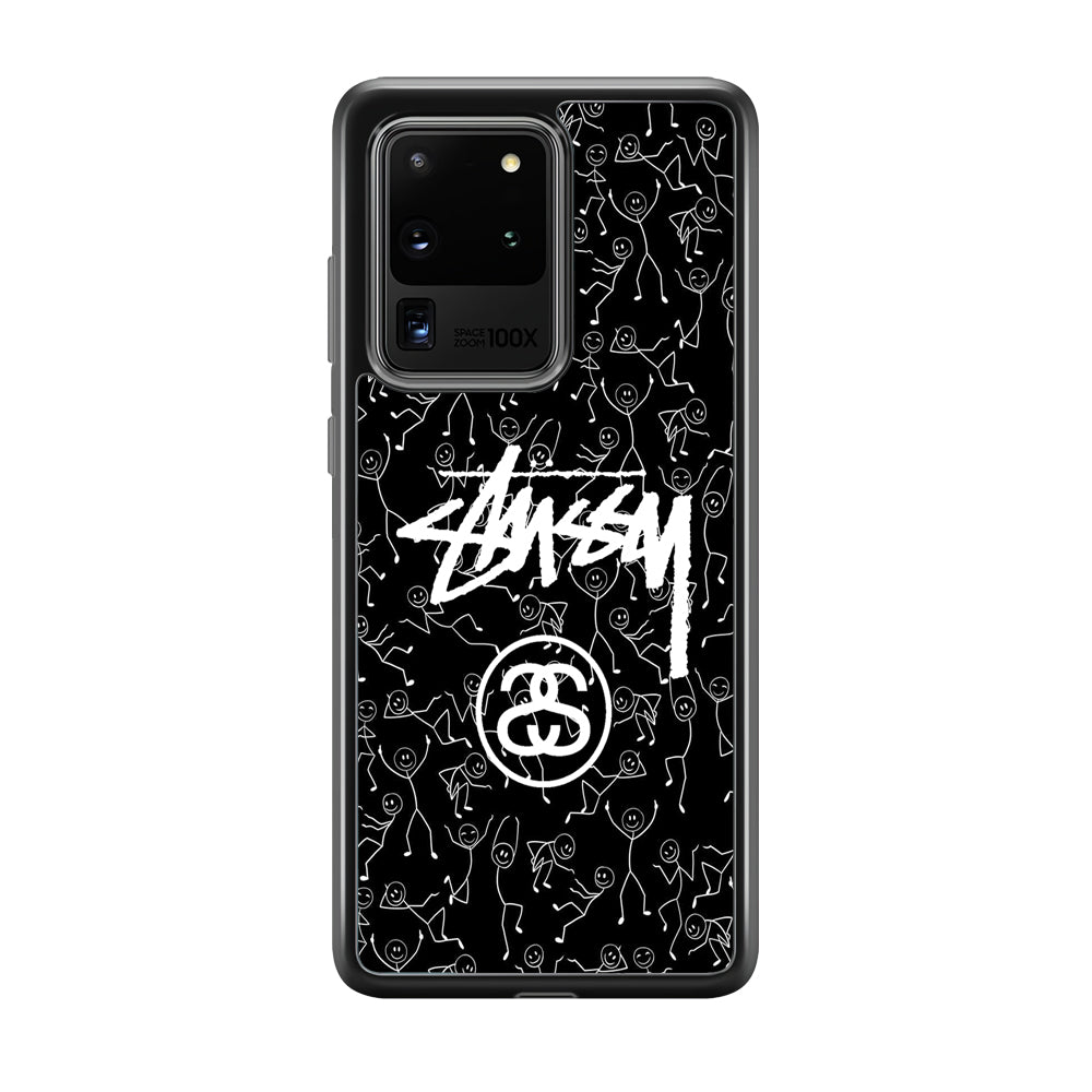 Stussy People Dancing Samsung Galaxy S20 Ultra Case | Slim Rubber Case for Samsung Galaxy S20 Ultra