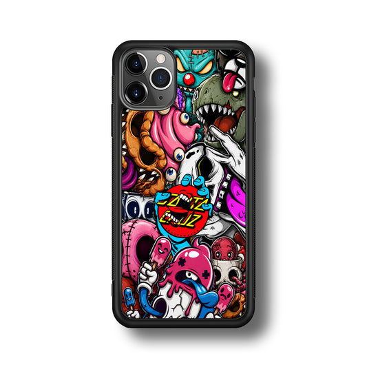 Santa Cruz Skateboard Nightmare iPhone 11 Pro Max Case | Slim Rubber Case for iPhone 11 Pro Max