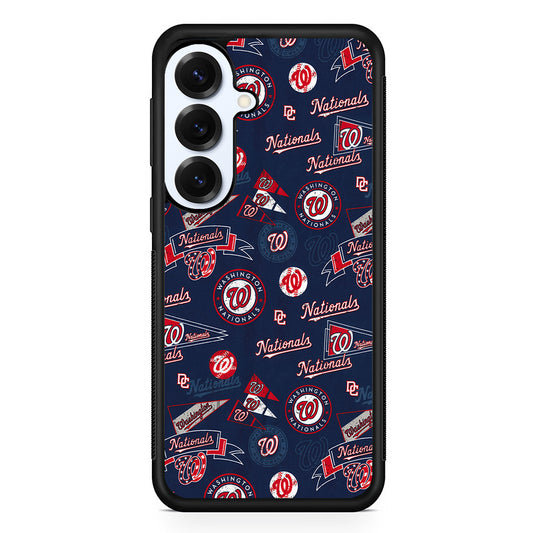 Washington Nationals Pattern Samsung Galaxy S25 Plus Case | Slim Rubber Cover for Samsung Galaxy S25 Plus
