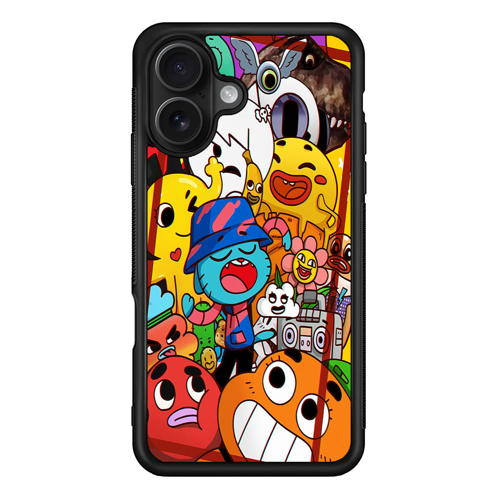 The Amazing World of Gumball Cartoon iPhone 16 Case - Oxvistore